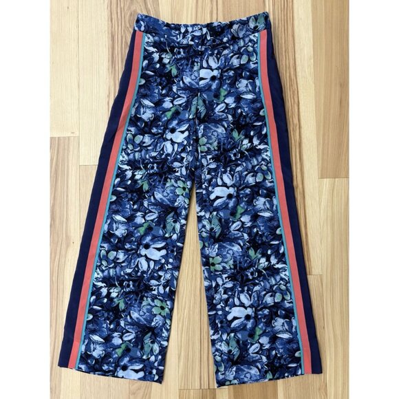 Loft Floral Wide Leg Palazzo Pants 00 EUC - Picture 4 of 9